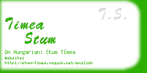 timea stum business card